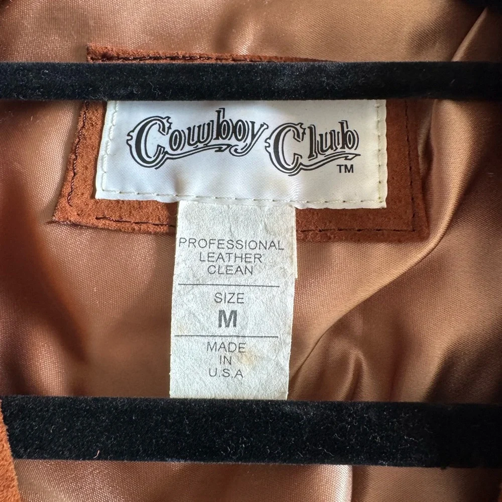 Cowboy Club Brown Fringe Suede Leather Jacket - Picture 3 of 7